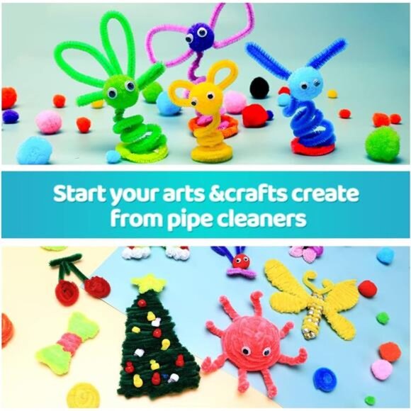 200pcs 20colors, Pipe Cleaners, Chenille Stems, Pipe Cleaners for Crafts. - Picture 6 of 7